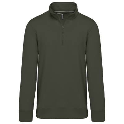Zipped neck sweatshirt